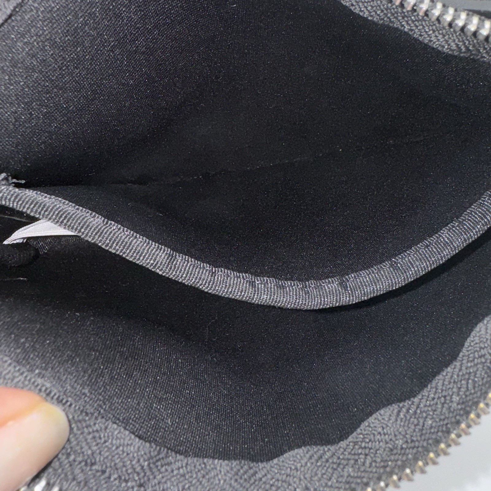 Black Athleta Neoprene Pouch READ Approx 5”x8”