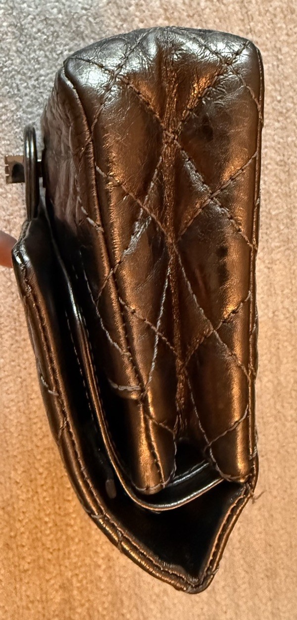 CHANEL Classic Metallic Silver Double Flap Reissue 2.55 Quilted Bag