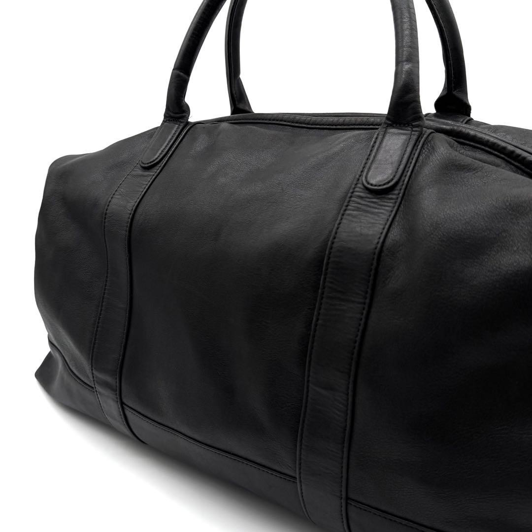OLD COACH Old Coach Boston Bag All Leather Black