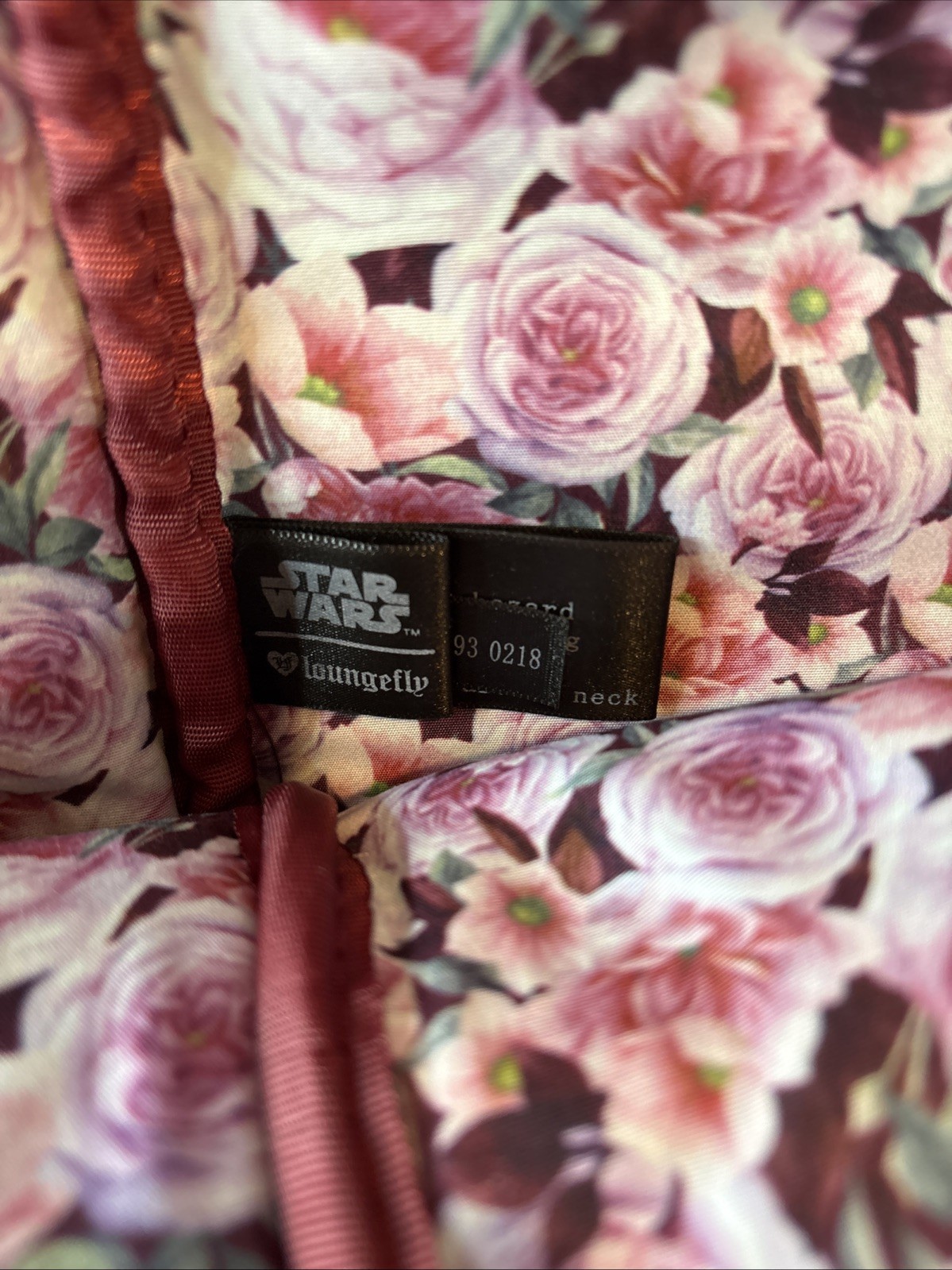 Loungefly Disney Star Wars Darth Vader Embroidered Mini Backpack Red Floral