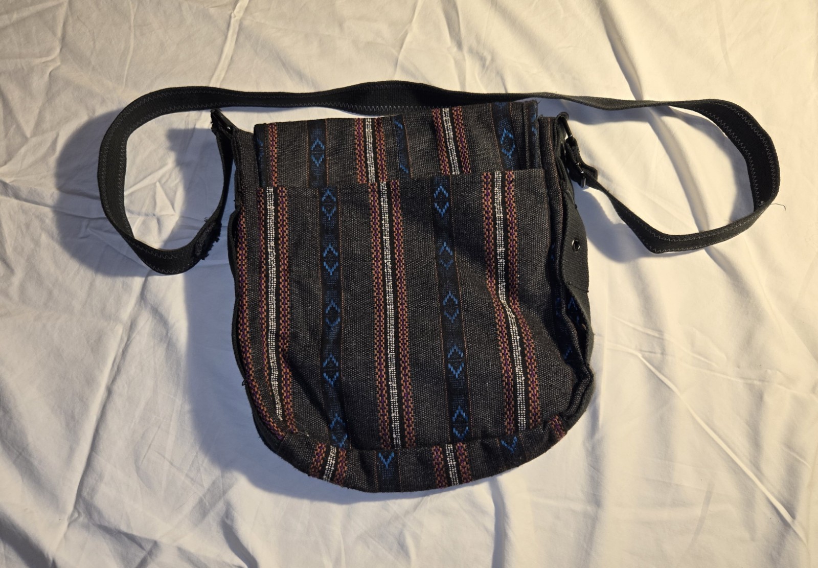 Dankine District Cloth Bag. Native Print. Padded Laptop Fleece Lined Hippie Tote