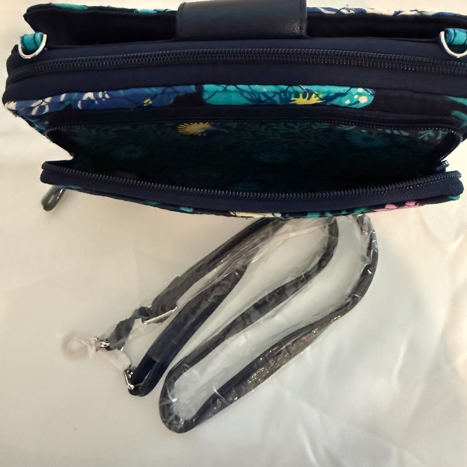 Vera Bradley Iconic Deluxe All Together Crossbody Moonlight Garden NWT (V-21)