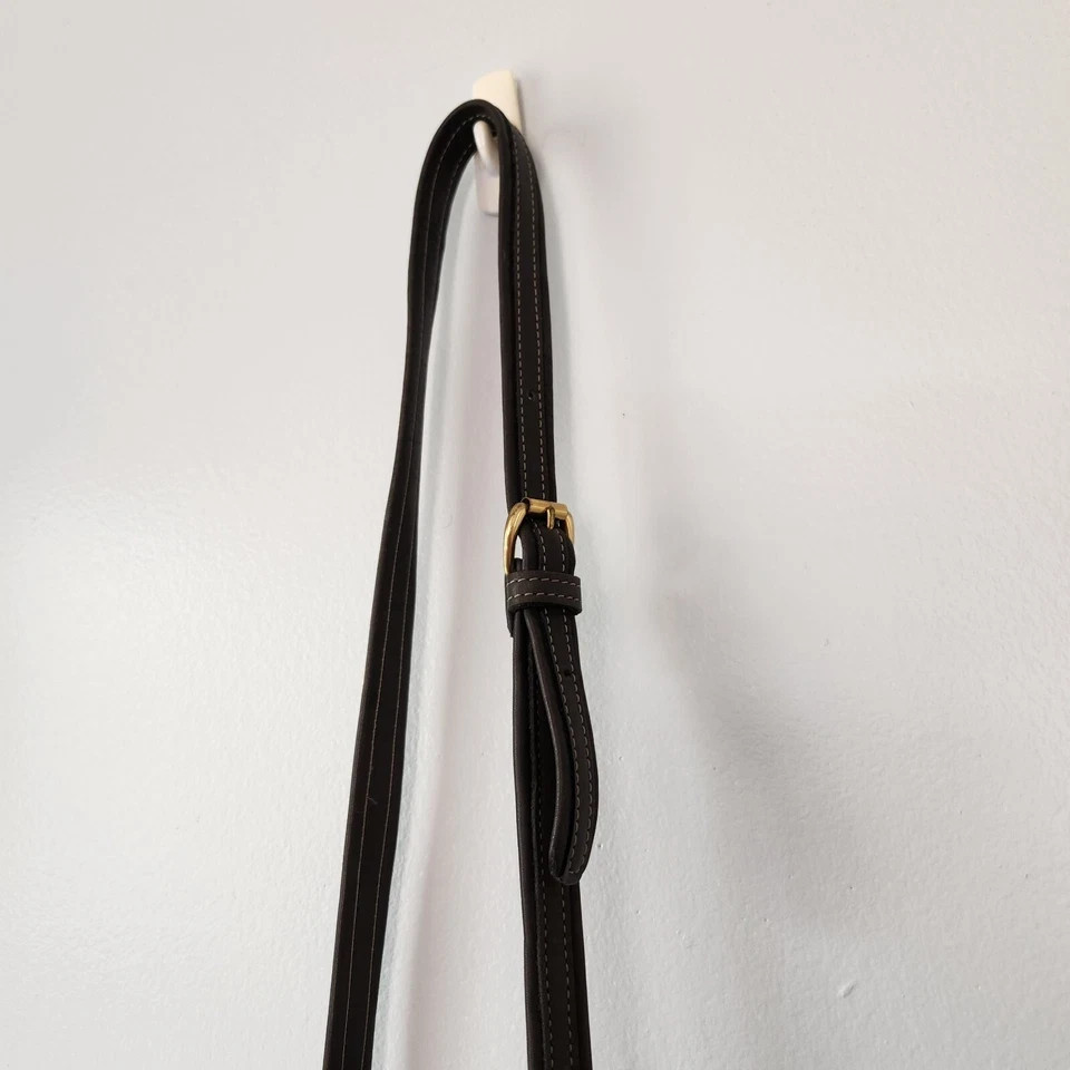 American Executive Crossbody Purse Womens Gray Leather Boho Workwear Casual Chic