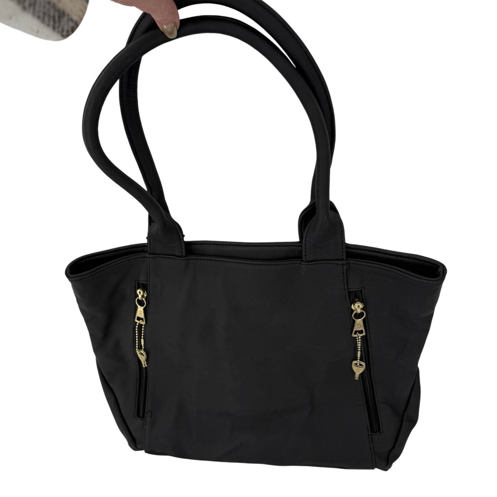 Browning Alexandria Black Leather Concealed Carry CCW Handbag Tote Bag New