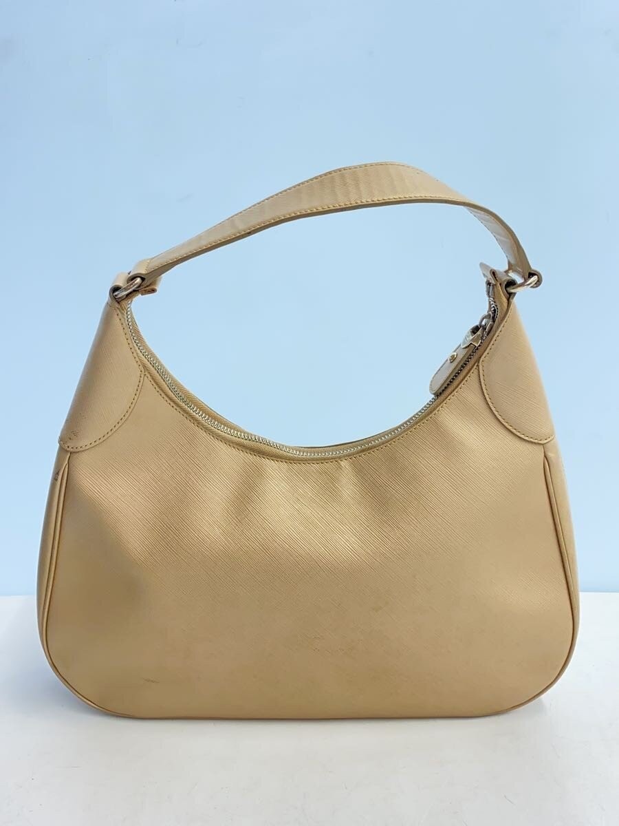 Salvatore Ferragamo Gancini Shoulder Hobo Bag Beige Used Women Silver Hardware