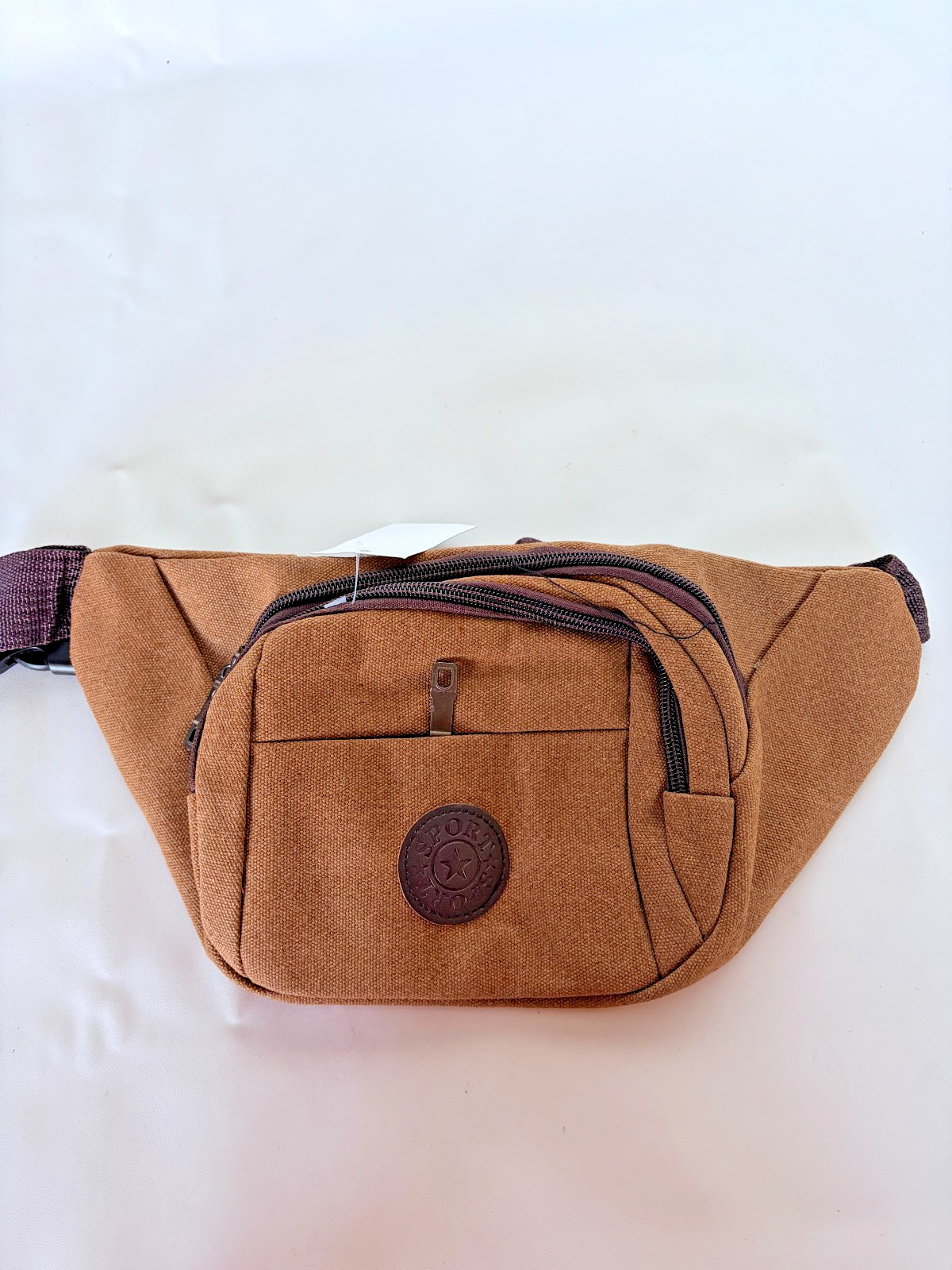 Cargo Cross Body Shoulder Sling Fanny Pack Day School Multi Zip Travel Wallet