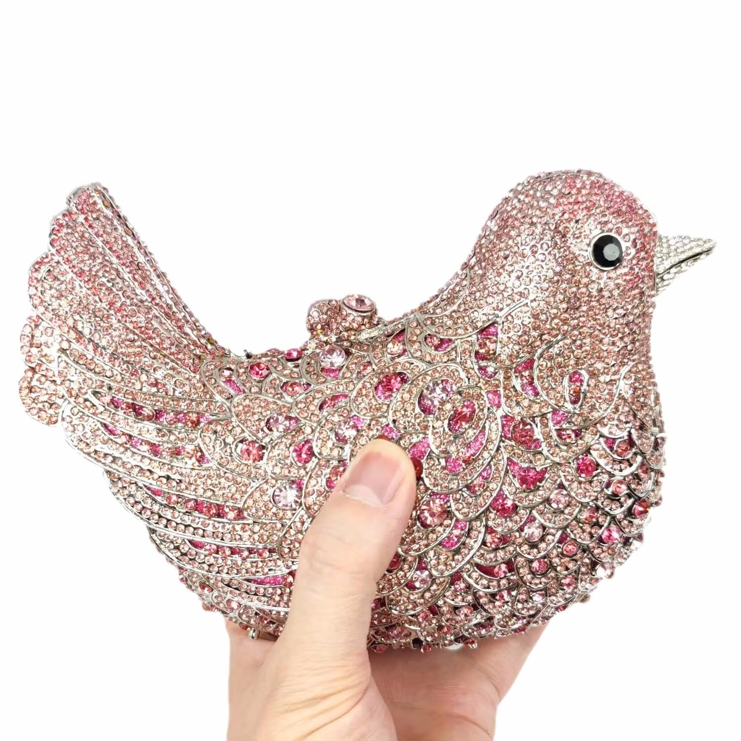 Rhinestone Bird Clutch Purse ‘s Full Crystal Evening Bag for Wedding Party Ha…