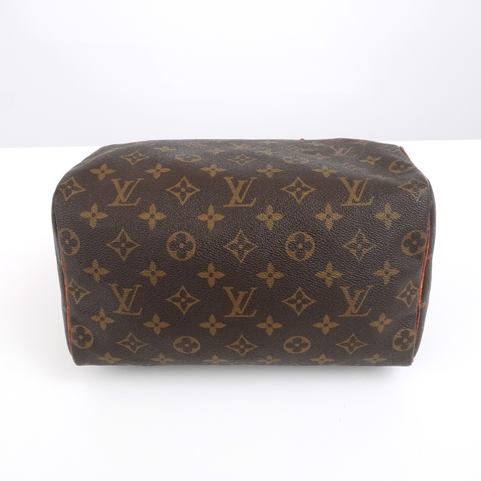 LOUIS VUITTON LV Monogram Speedy 25 M41528 Hand Bag Brown MI1901 Auth #58902A
