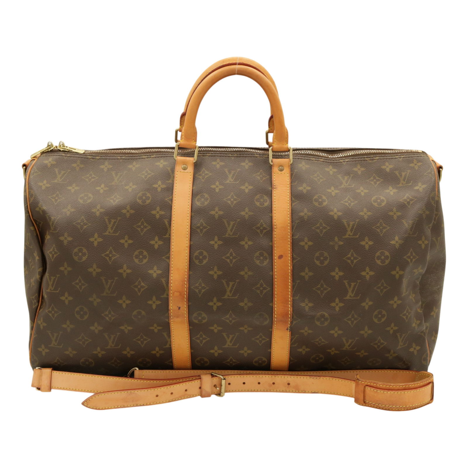 Louis Vuitton M41414 Keepall Bandouliere 55 Travel Bag Monogram Strap VI0927