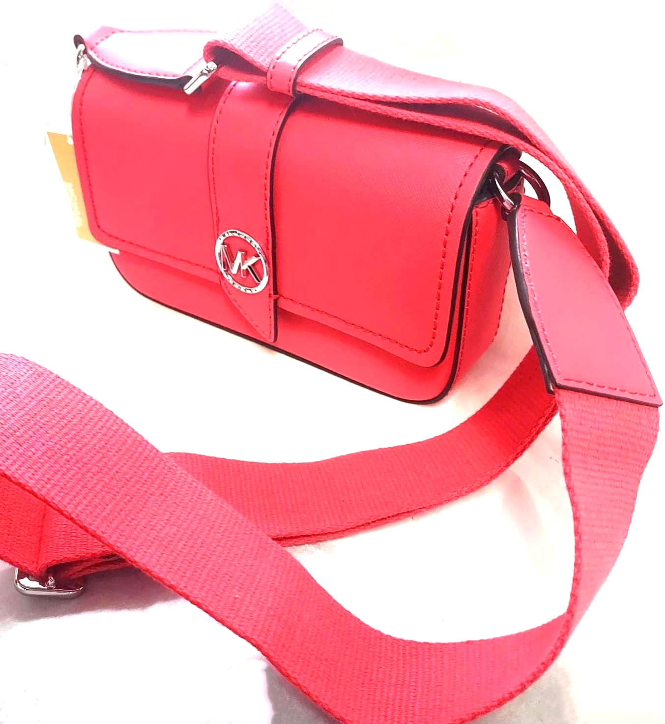 Michael Kors Greenwich Extra Small East/West Sling Crossbody Geranium NEW🎀NWT🎁