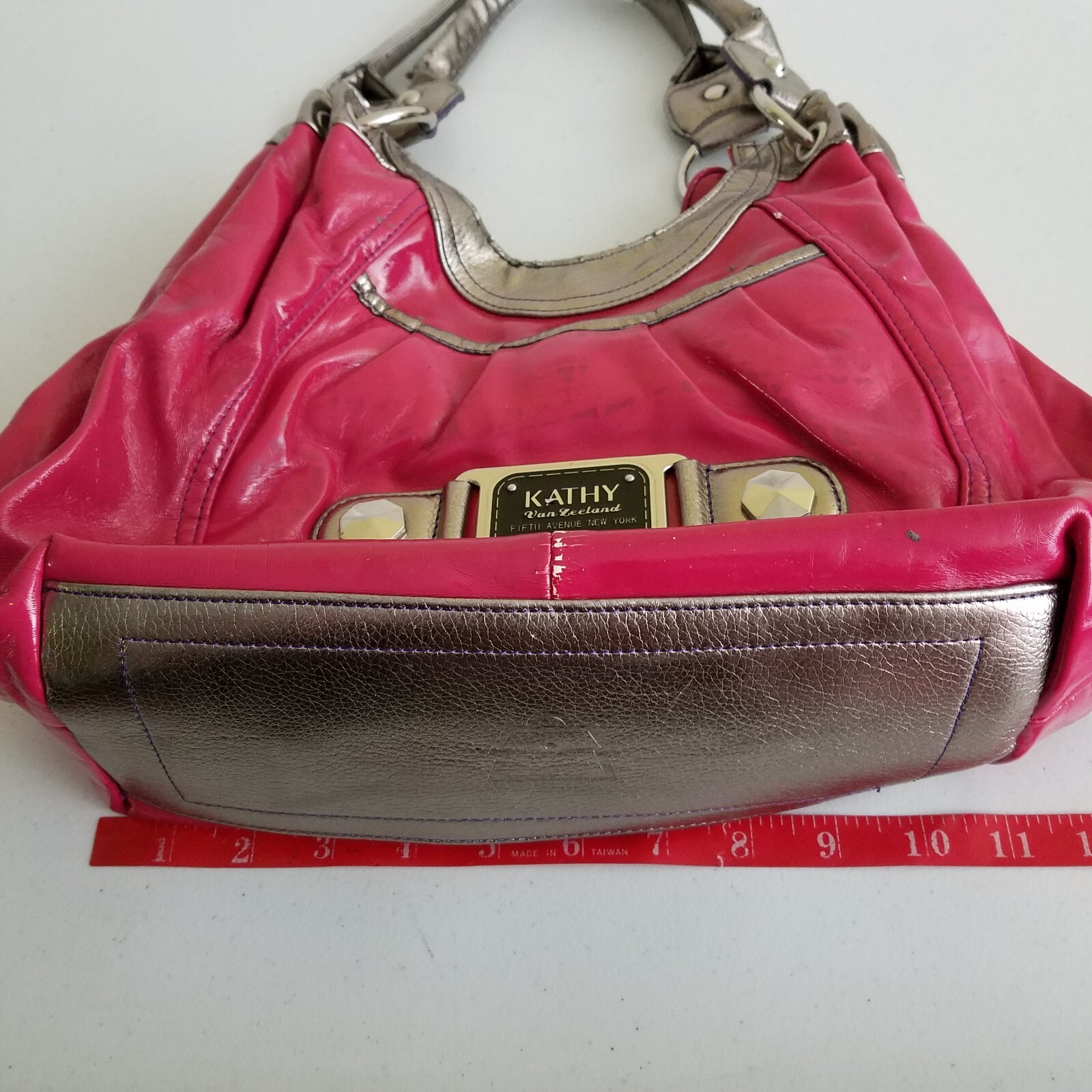 Kathy Van Zeeland Hobo Vegan Faux Leather Pleather Shoulder Bag Purse Pocketbook