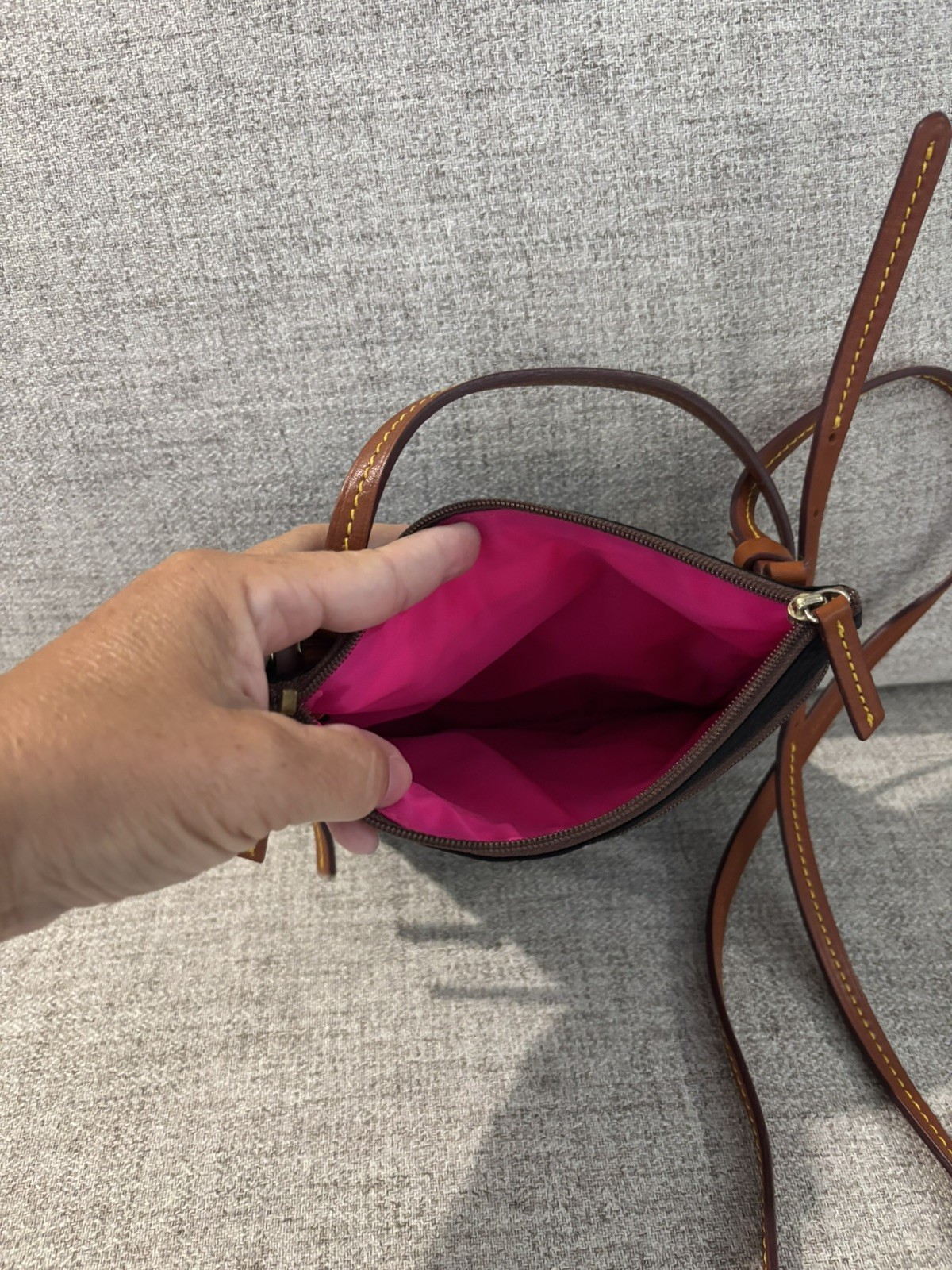 Dooney & Bourke Triple Zip Crossbody Bag