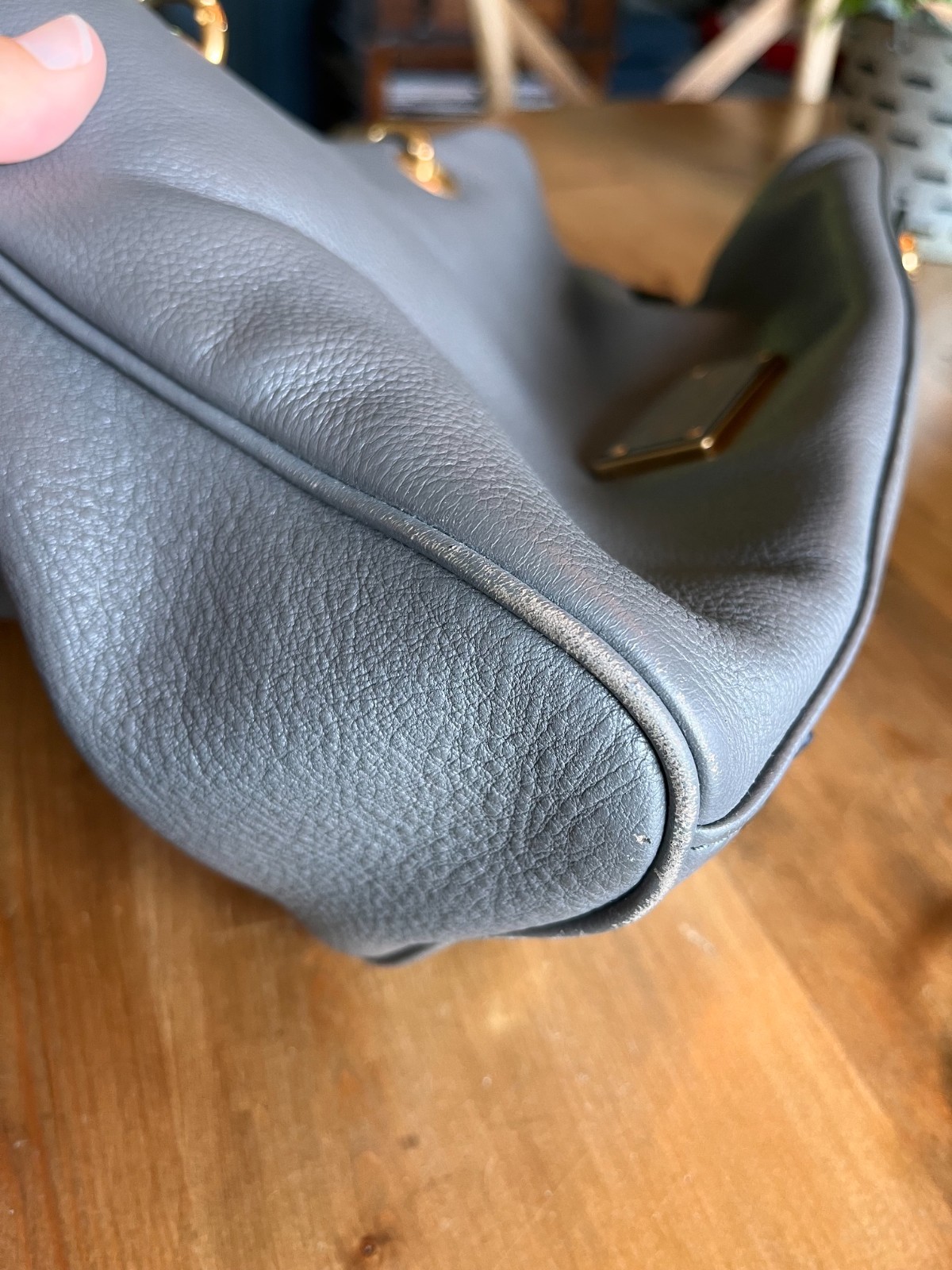 Preowned Marc By Marc Jacobs Too Hot To Handle Satchel Bag Handbag – Gray