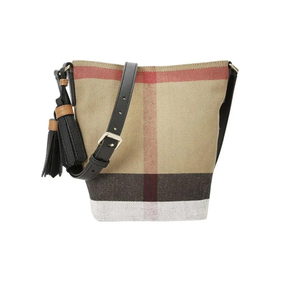 Burberry Canvas Bucket Shoulder Crossbody Handbag Women’s 6.7×6.1×9.6 in
