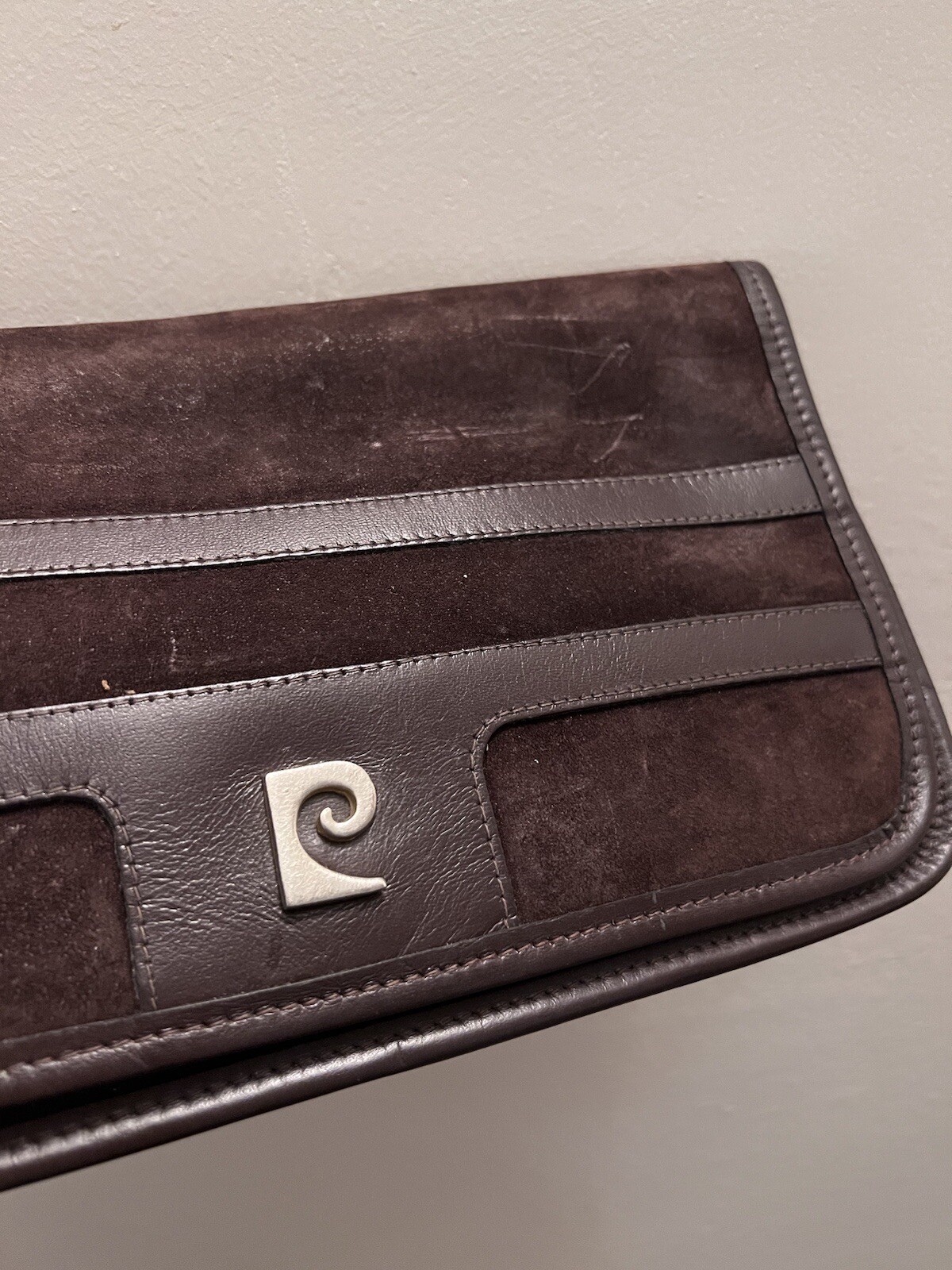 Pierre Cardin New York Brown Leather Vintage Clutch