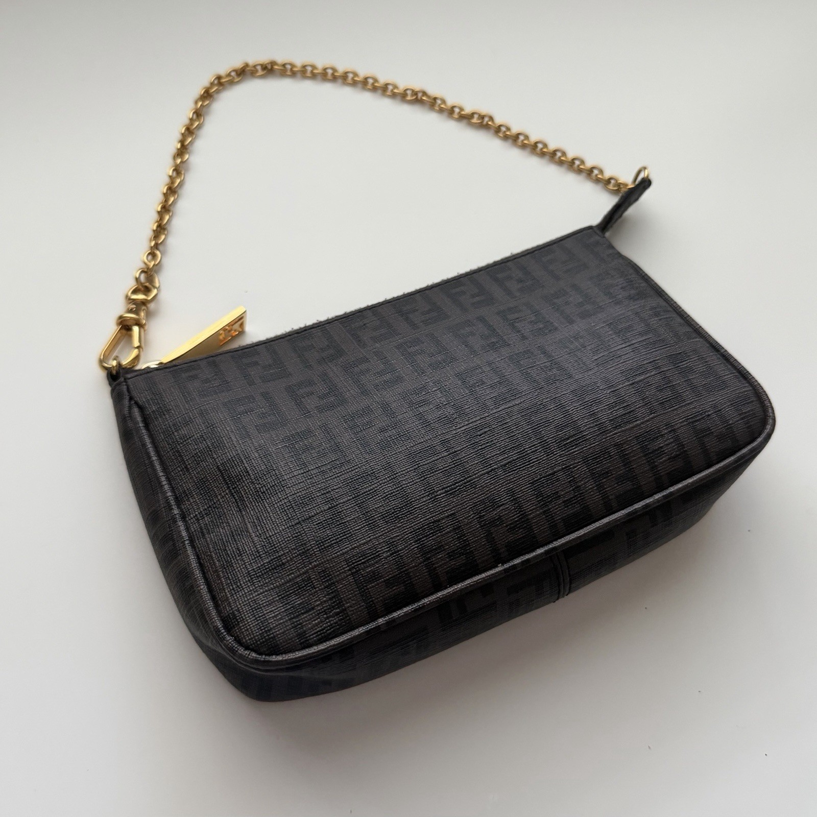 Fendi Brown Monogram Mini Pochette