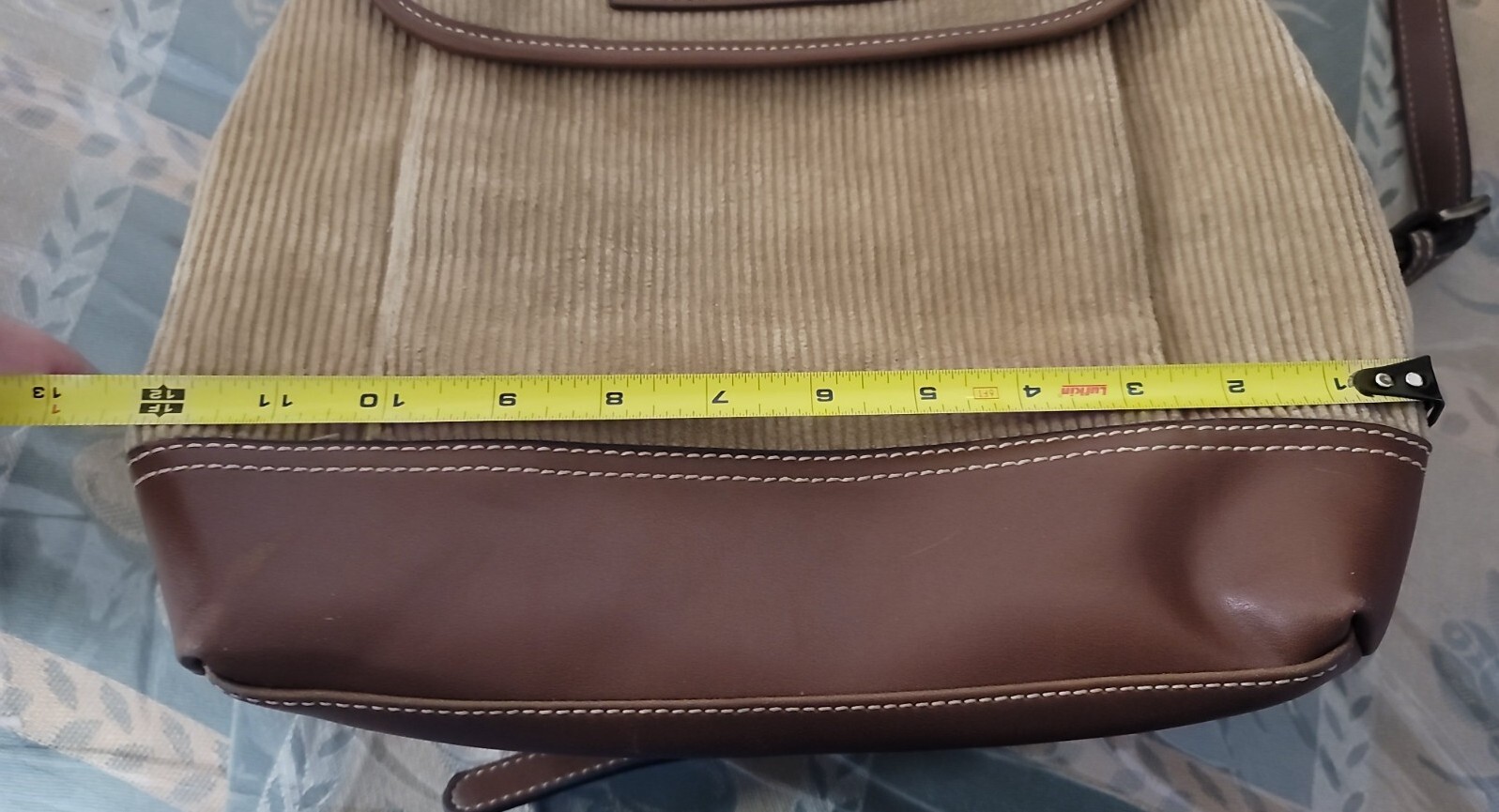 American Living Backpack Cotton with Brown Vinyl Trim-Read Descriptions