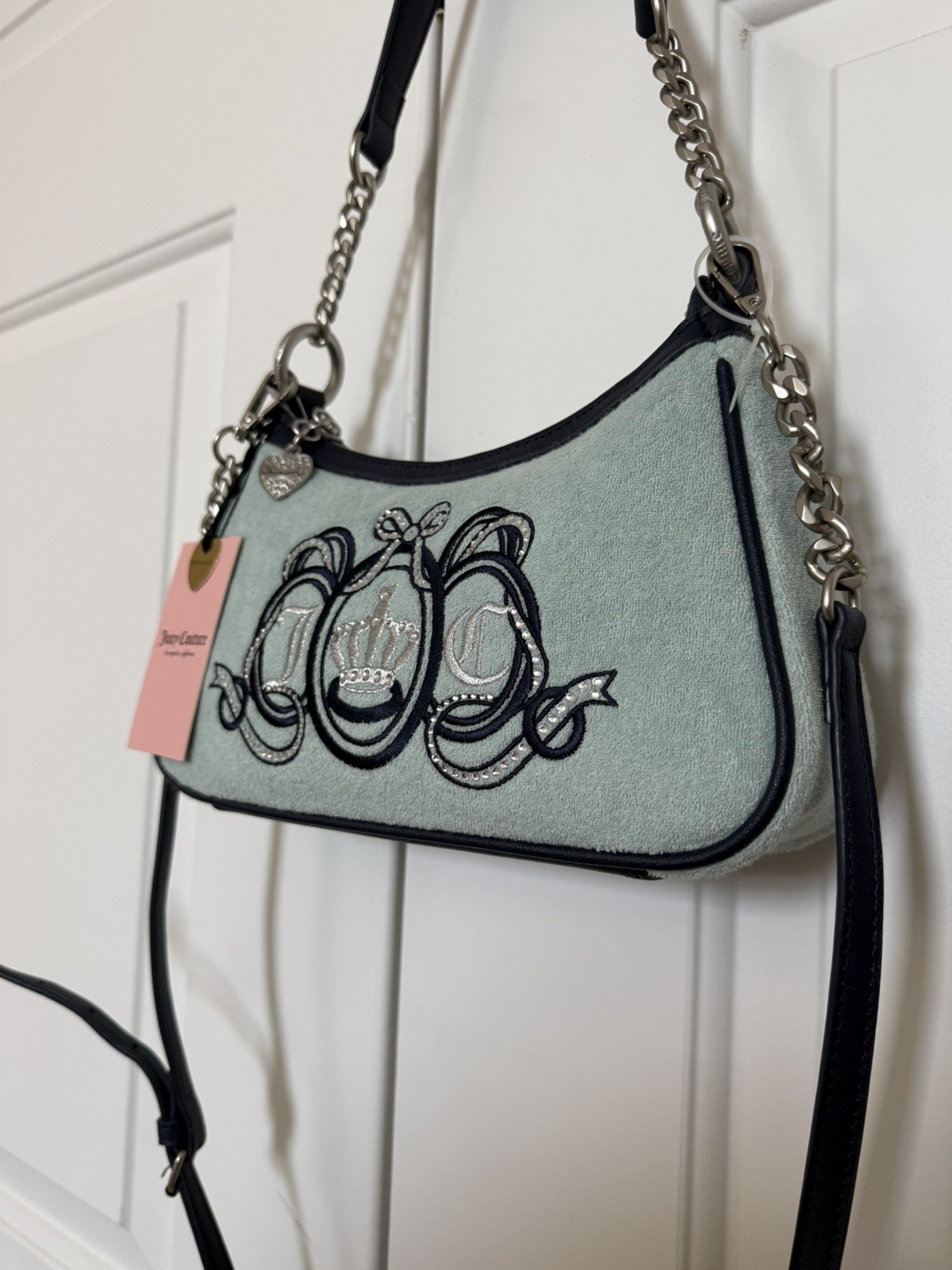 NWT Juicy Couture Royal Turquoise Shoulder Bag Crossbody