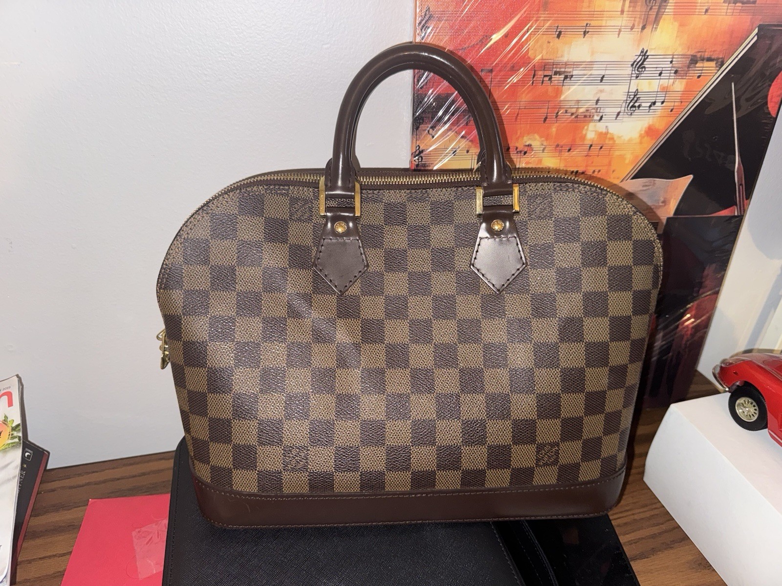 Louis Vuitton Vintage Alma PM Damier Ebene