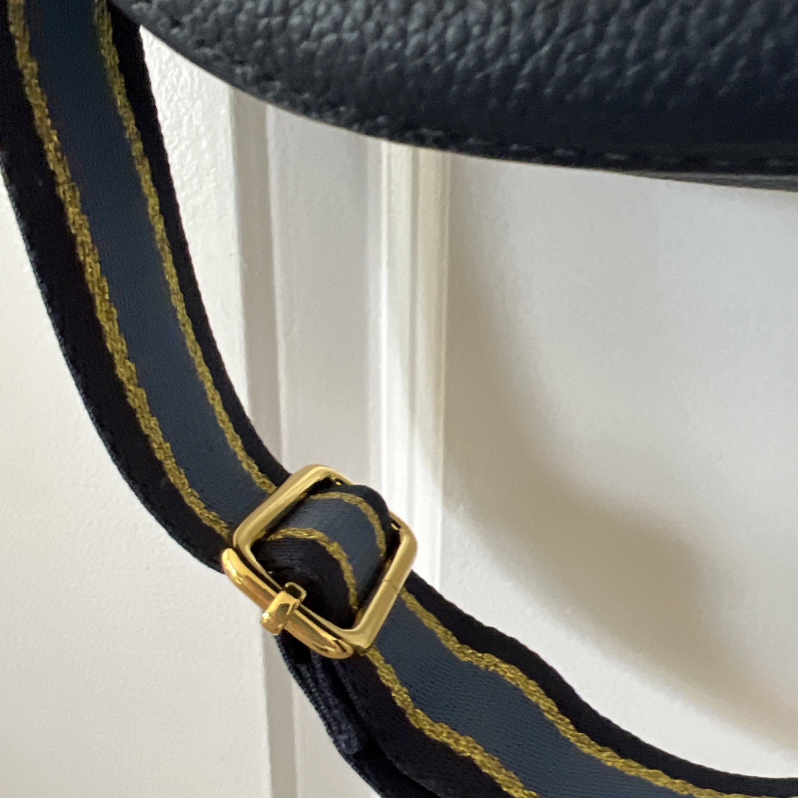 JOY Chic Leather Crossbody Shoulder Bag Navy Blue And Matching Wallet