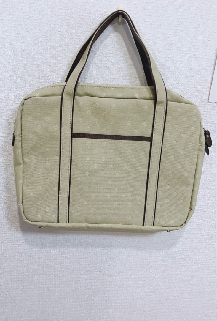PORTER Yoshida Kaban Monogram Jacquard Slim Briefcase Beige Dot-Like Pattern
