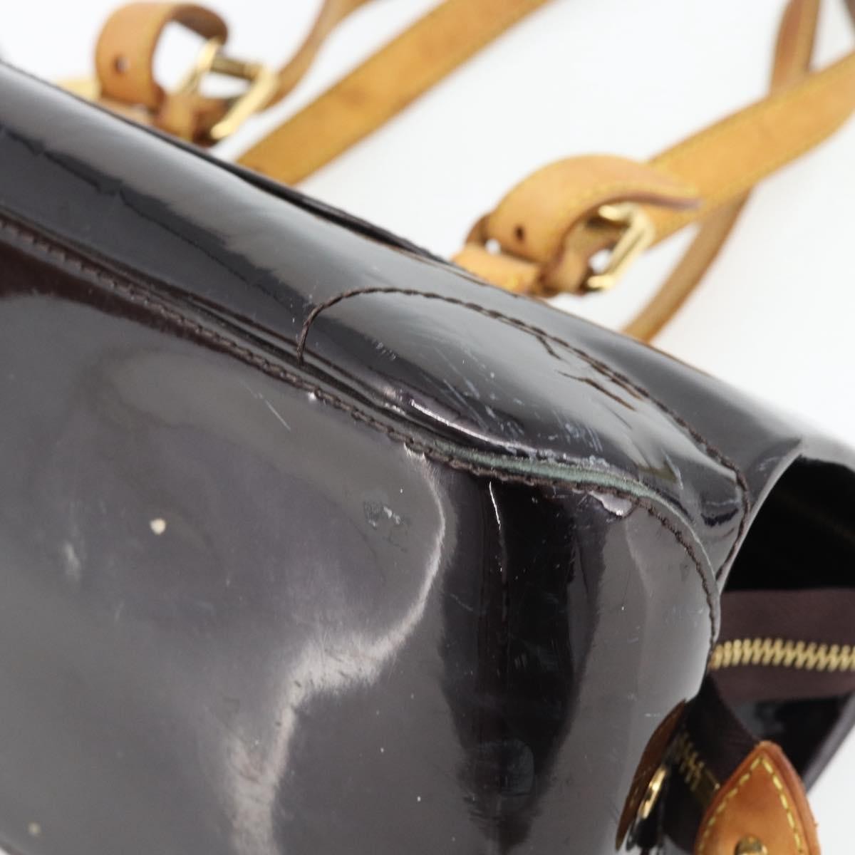 LOUIS VUITTON Monogram Vernis Rosewood Avenue Bag Amarante M93510 Auth 181119