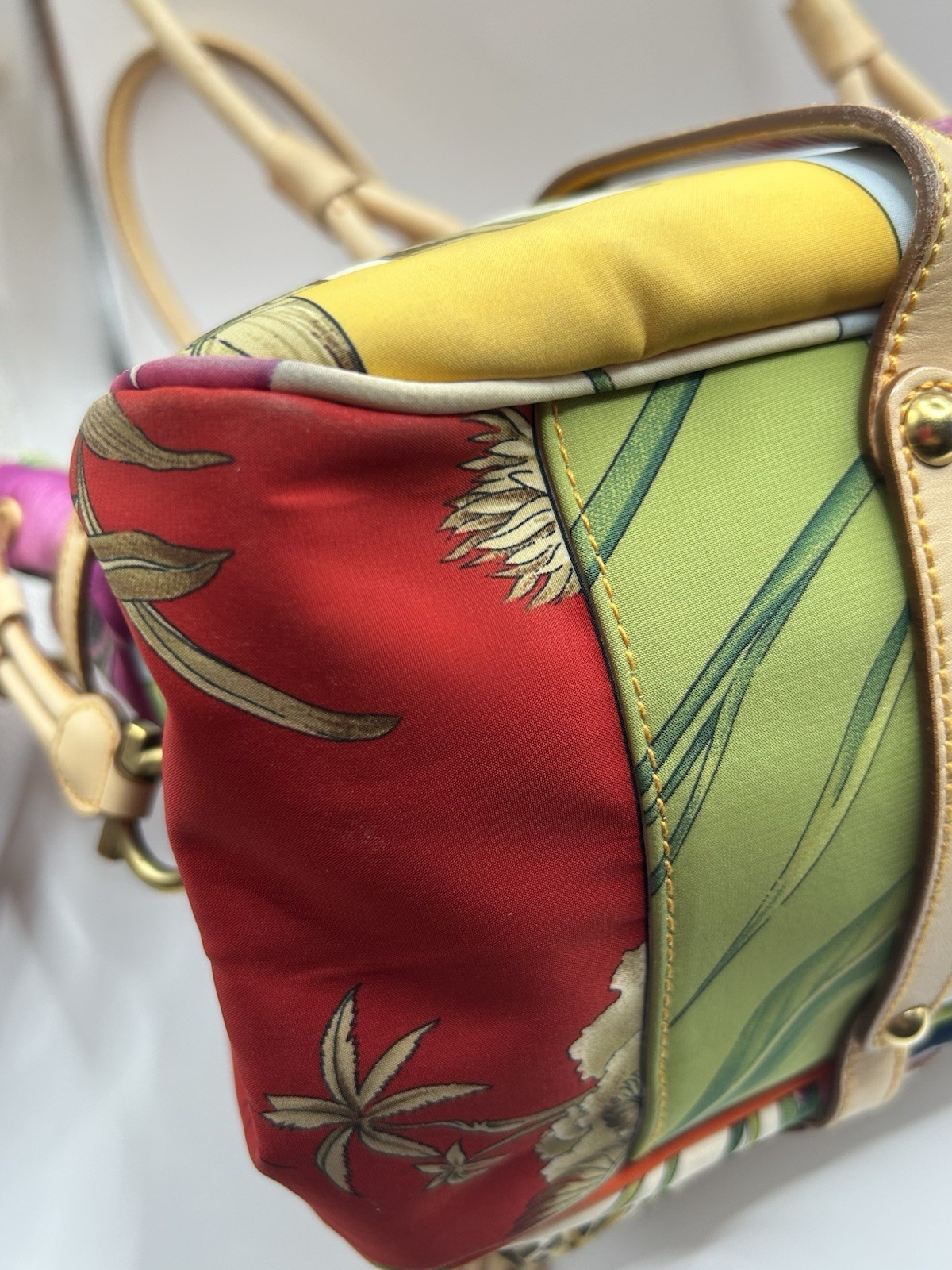 Salvatore Ferragamo Fiera Multicolor Floral Satchel