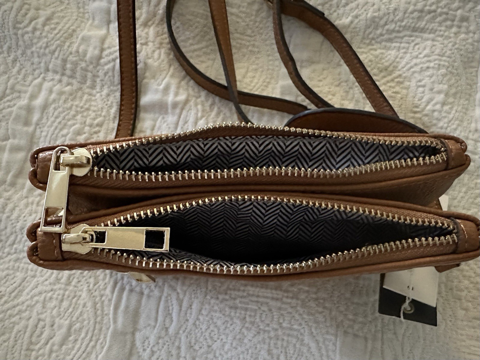 Poppi Vegan Crossbody Bag-Caramel Brown NWT