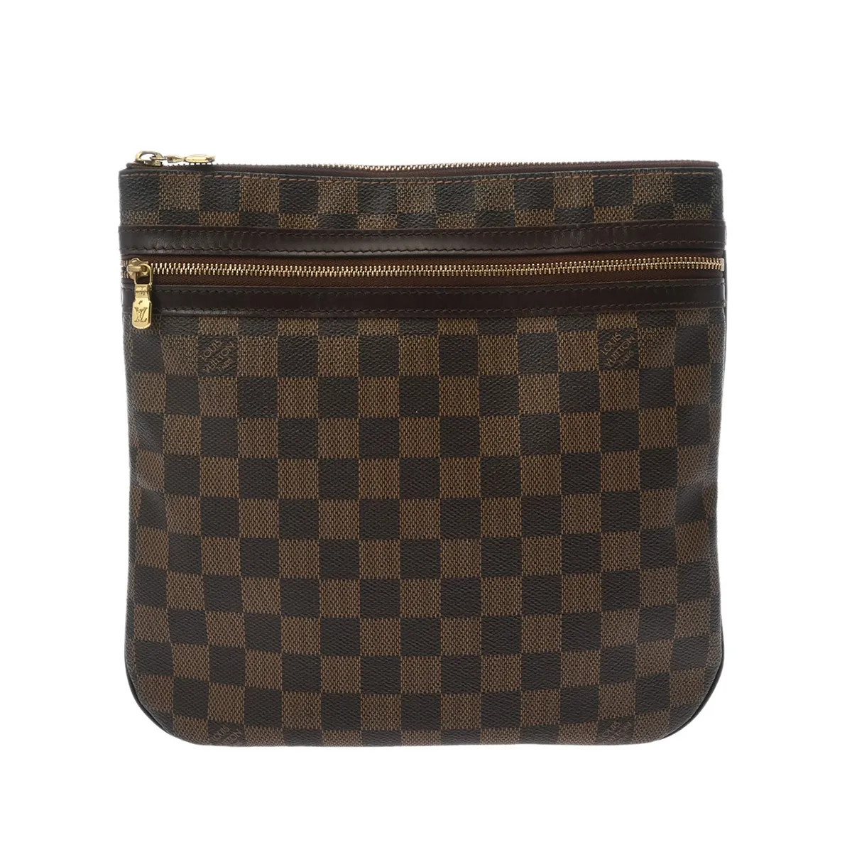 Louis Vuitton Pochette N51111 Shoulder Bag Damier Canvas Brown #WB5497