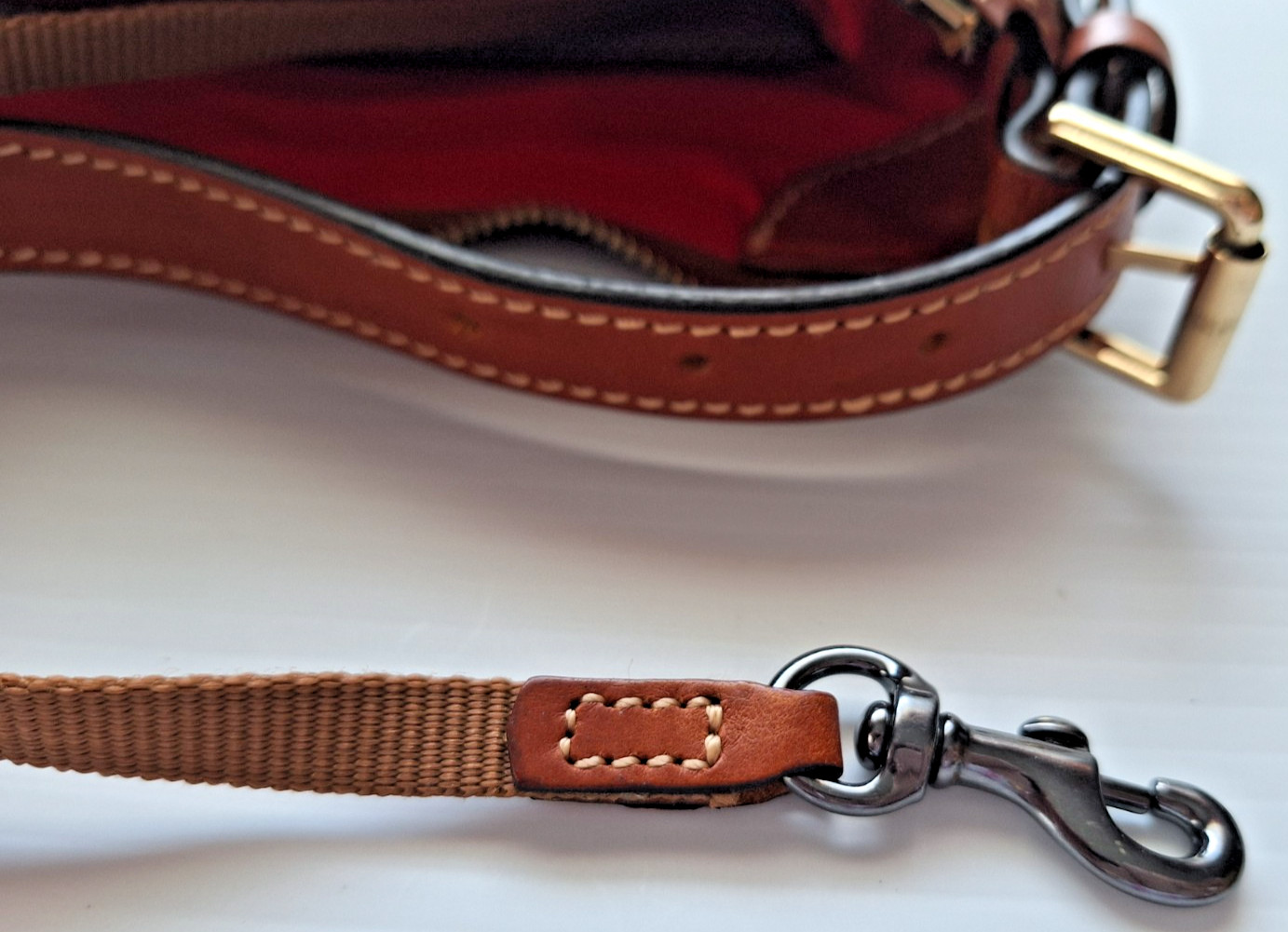 Dooney & Bourke Pebble Grain Small Presley Crossbody Handbag Purse Caramel Brown