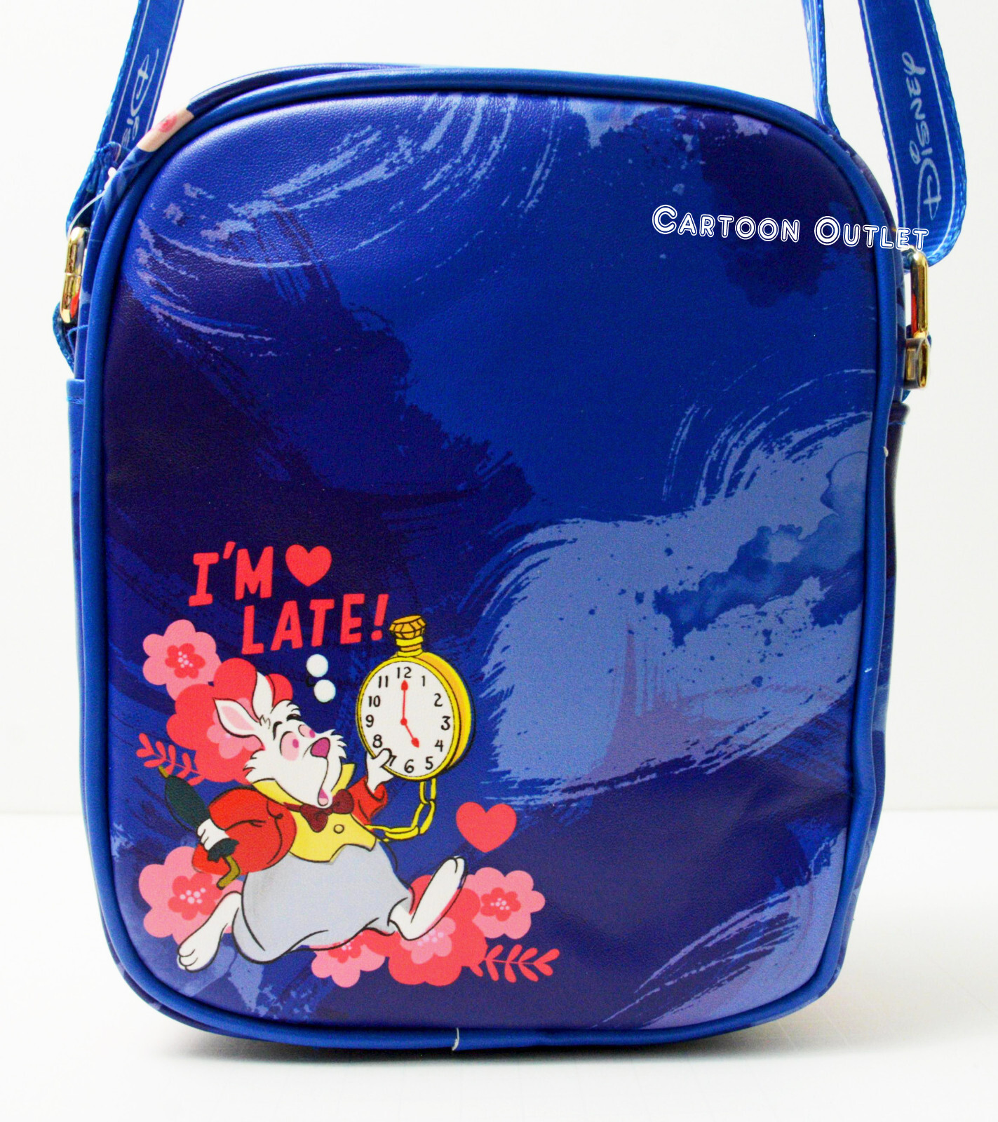 Disney Alice In Wonderland Crossbody Bag Purse Small 8.5″ Faux Leather Gift New