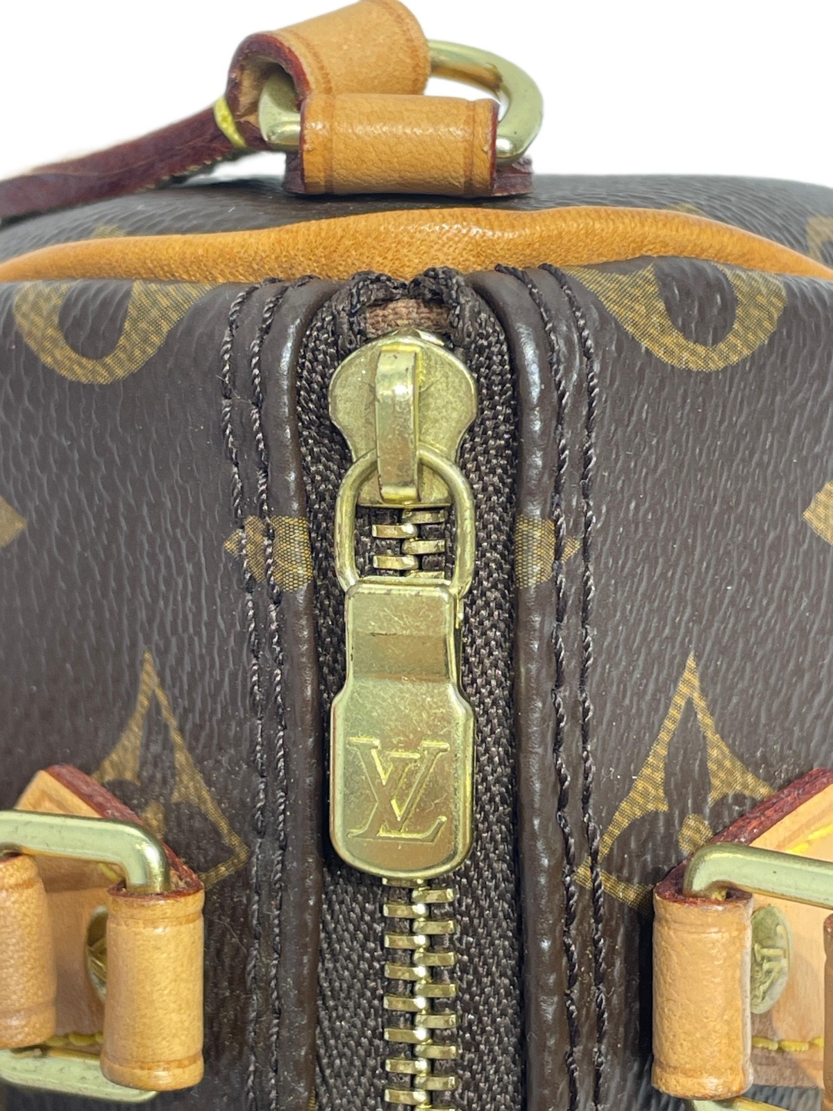 Authentic Louis Vuitton Nano Speedy Monogram Bag Used