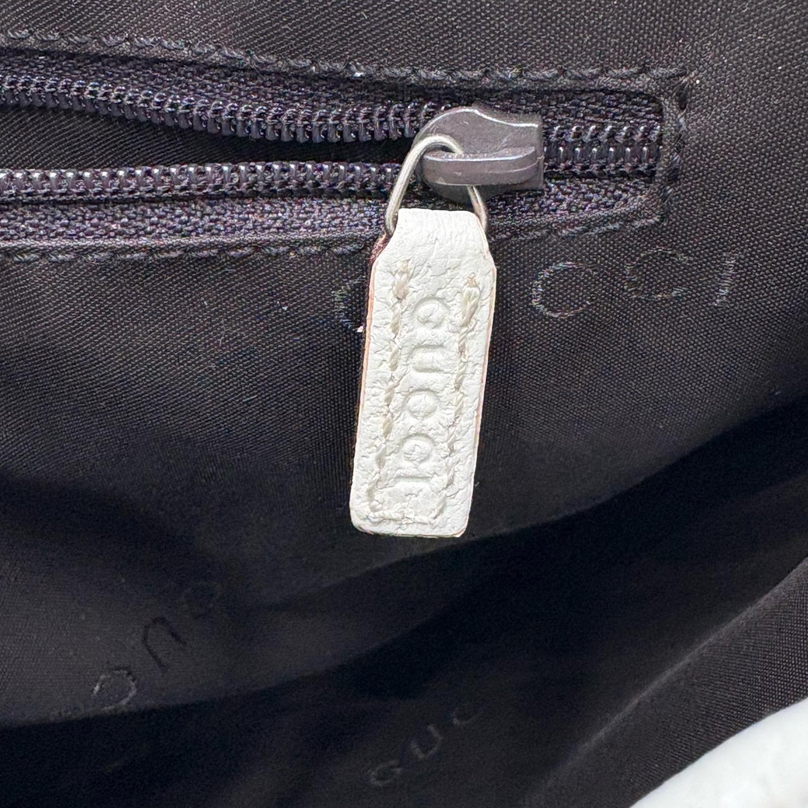 Auth GUCCI Jackie Shoulder Bag Canvas x Leather 001 3306 2Y6853