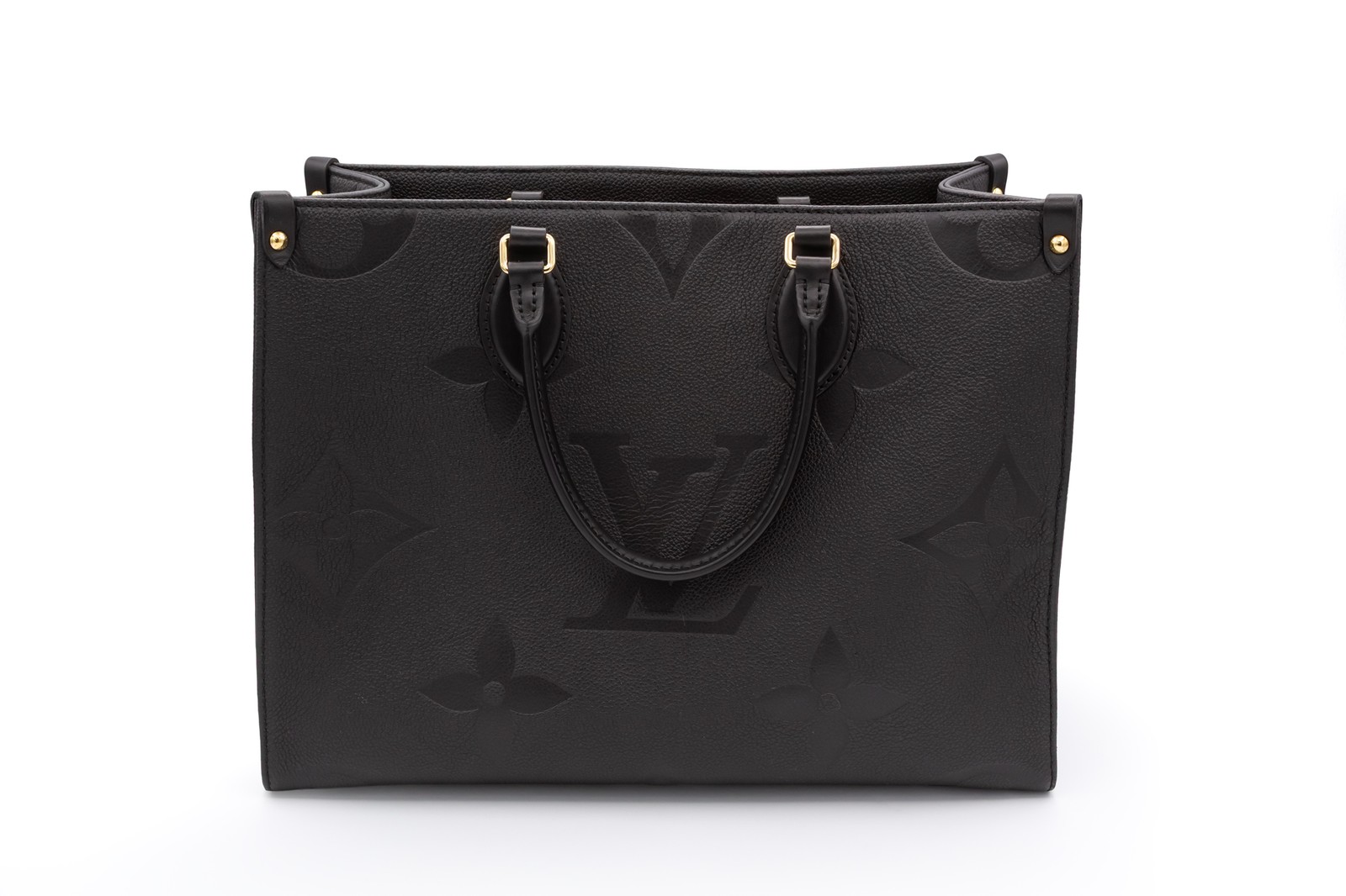 Louis Vuitton OnTheGo MM M45595 Black Monogram Empreinte Leather Tote