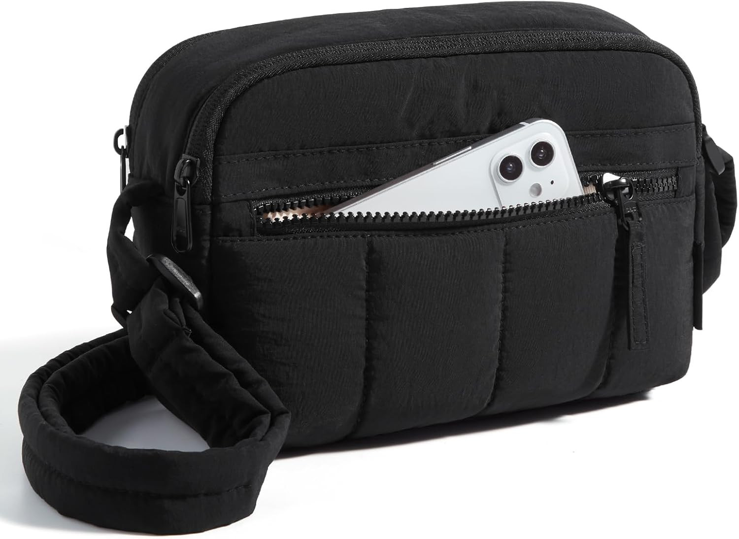 Mini Crossbody Purse for Women, RFID Blocking Travel Handbag – Black