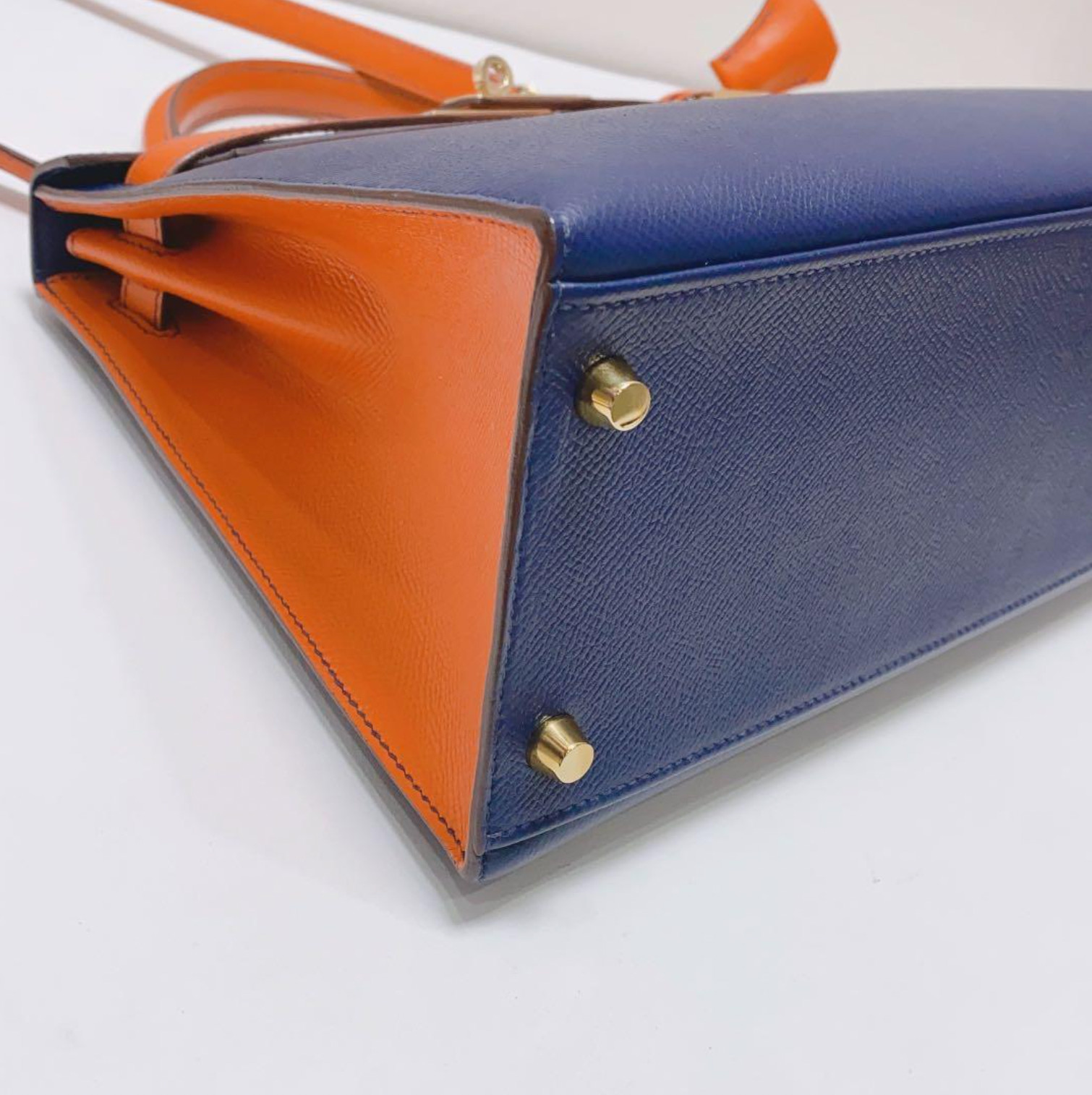 Knicks Champs Inspo Collection Hermes HSS Bleu Electrique/Orange Epsom Kelly 28
