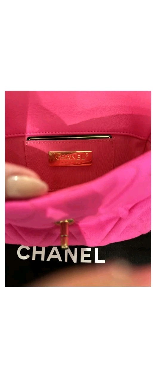 Chanel 19 Waist Belt Bag Neon Pink Jersey