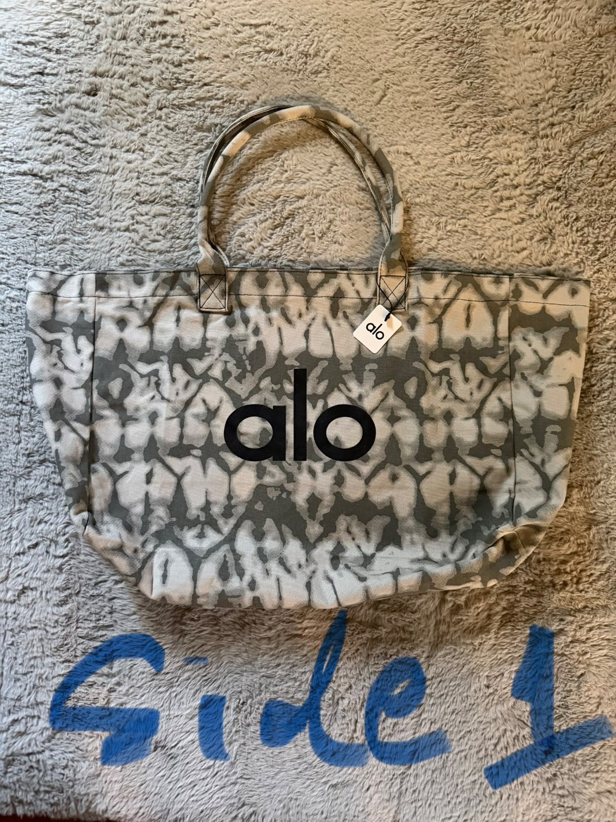 Alo Yoga Grey Tie-Dye Tote Bag – Brand New with Tags