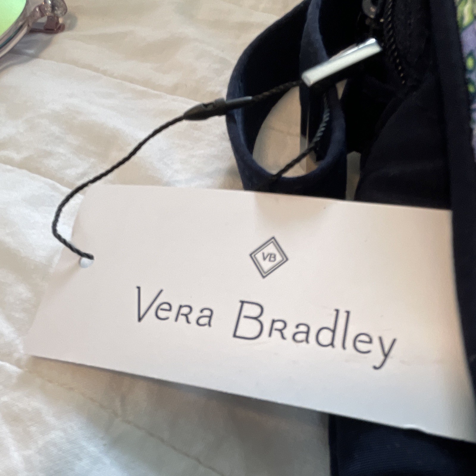 New With Tags Vera Bradley Crossbody Flap Bag Navy With Sloths