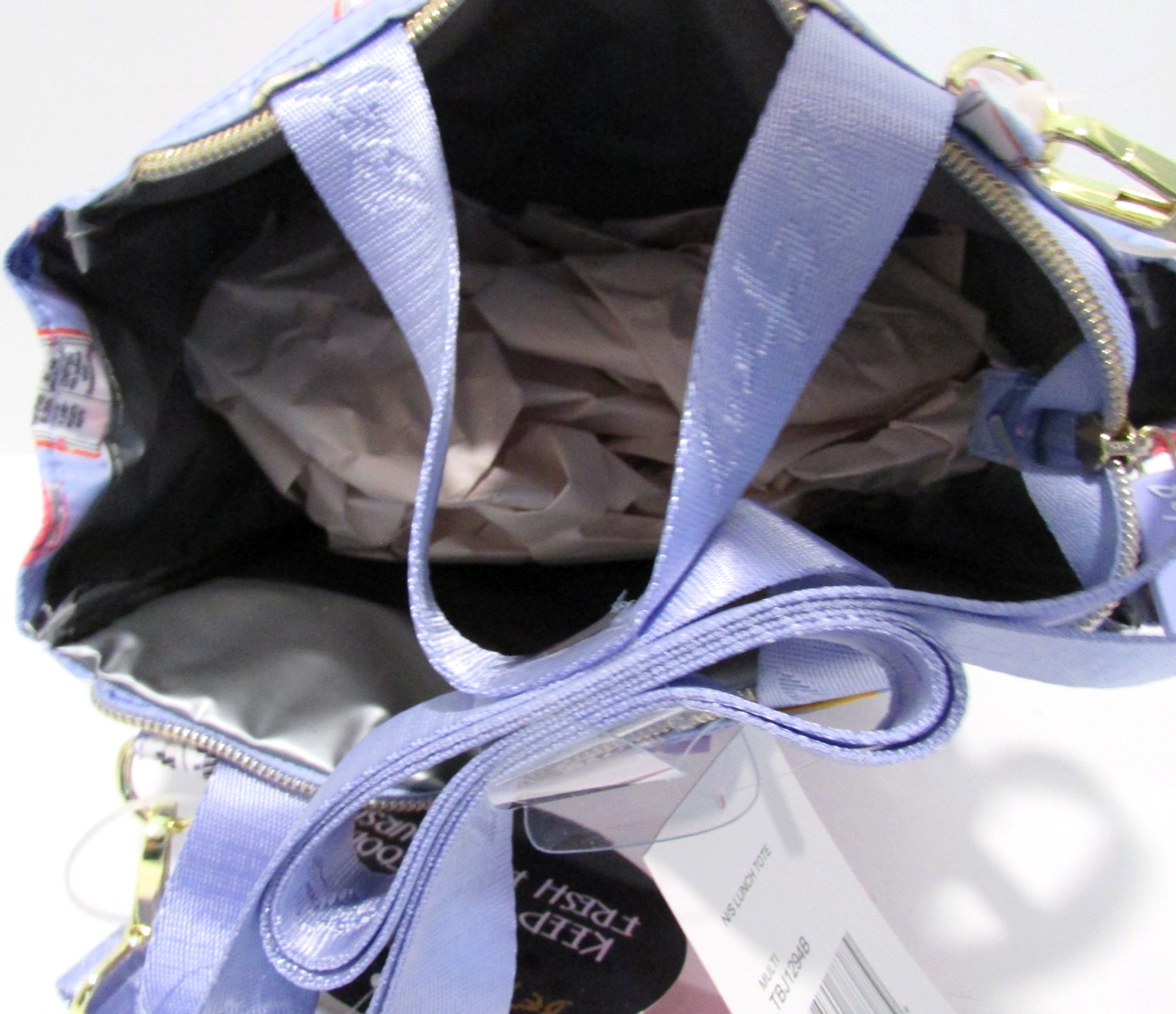 Betsey Johnson Books print Insulated Lunch Tote Bag Crossbody NWT