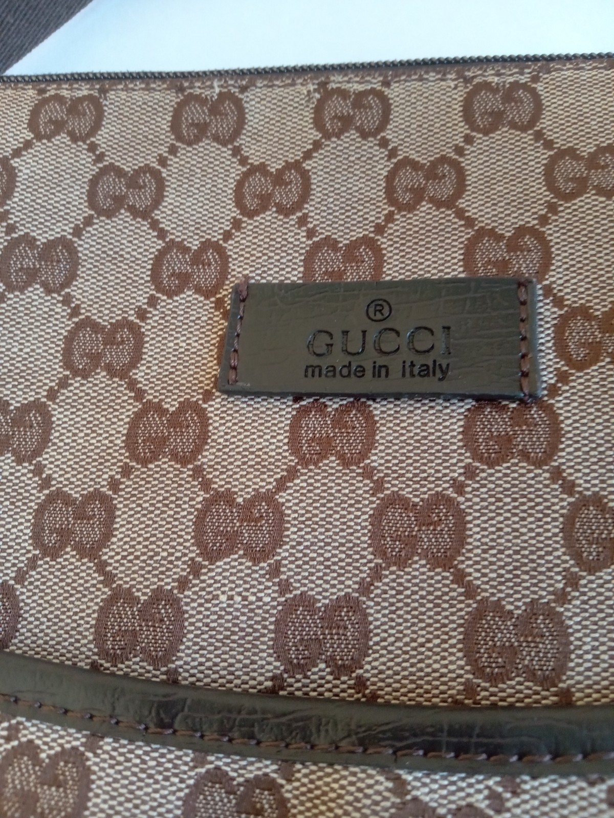 Gucci Brown Canvas Bag