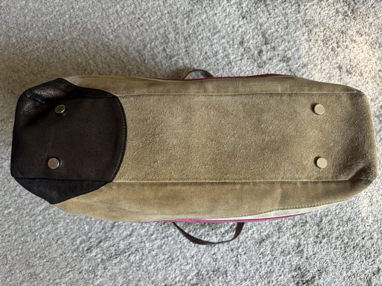 COACH Ltd Edition Wave Design Suede Large Tote + Wristlet & Dustbag