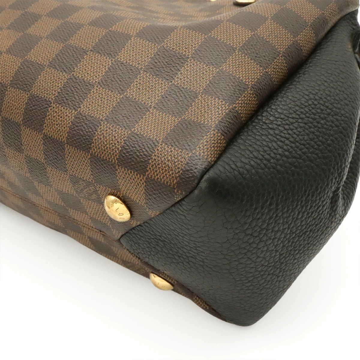 Louis Vuitton Damier N41673 Tote Check Canvas / Leather Noir Unisex Bag #BLB3123