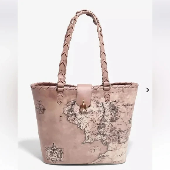 The Lord Of The Rings Middle-Earth Map Tote Bag Her Universe Exclusive