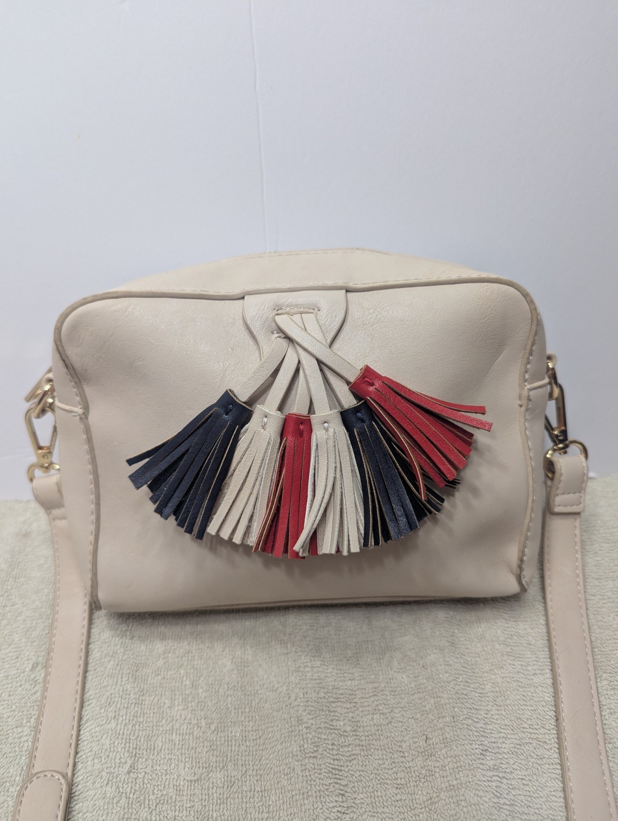 sole society bag With Tassels Has One Small Scratch Please See Photos