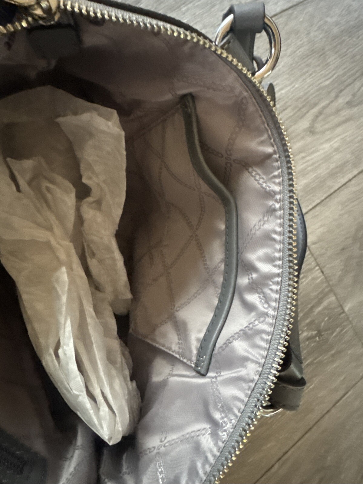 NWOT – Michael Kors Dark Silver Sullivan Small Convertible Strap Tote Bag