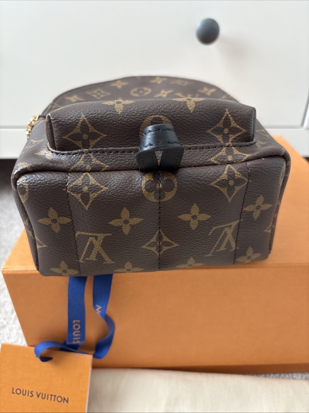 New Authentic Louis Vuitton Palm Spring Mini Backpack Monogram Canvas M44873