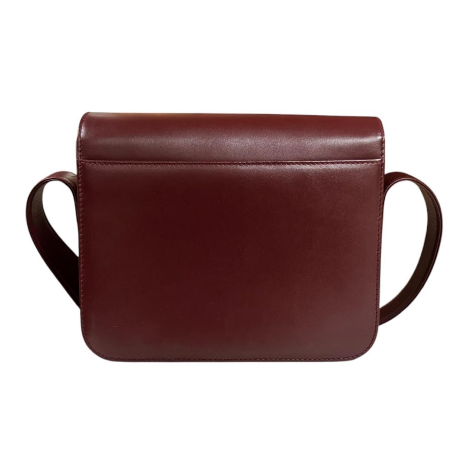 CARTIER Shoulder Bag Cross Body leather used