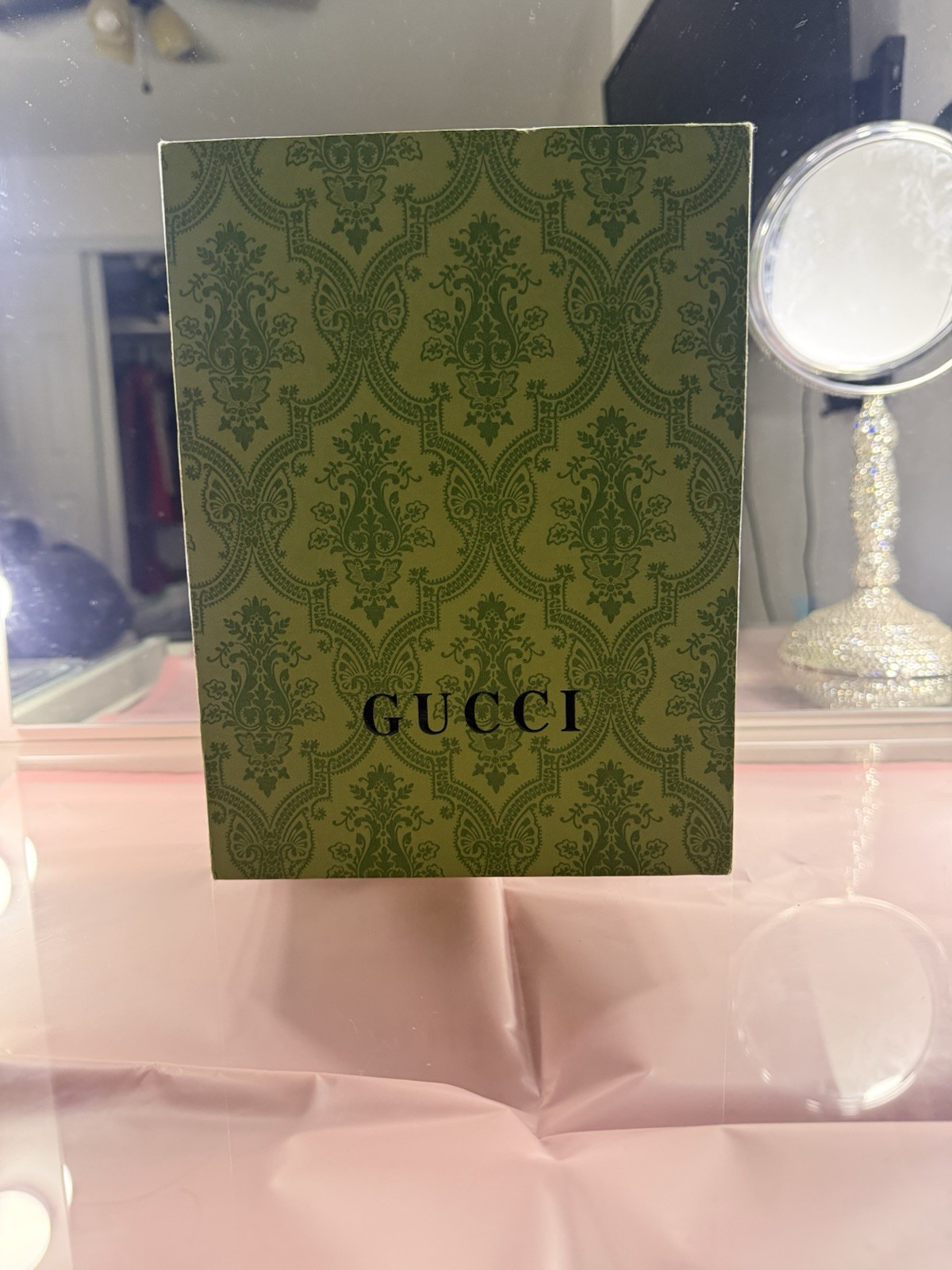 Gucci GG Marmont Small Matelasse Shoulder Bag Taupe Gold Chain w/ Box Dust