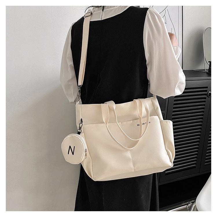 Waterproof Oxford Women’s Shoulder Crossbody Tote Bag, Casual Student Handbag